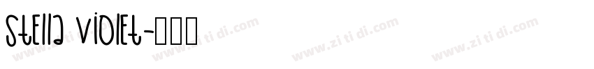 Stella Violet字体转换